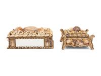 Two English Sailor Made Shell Work Boxes — 19TH CENTURY