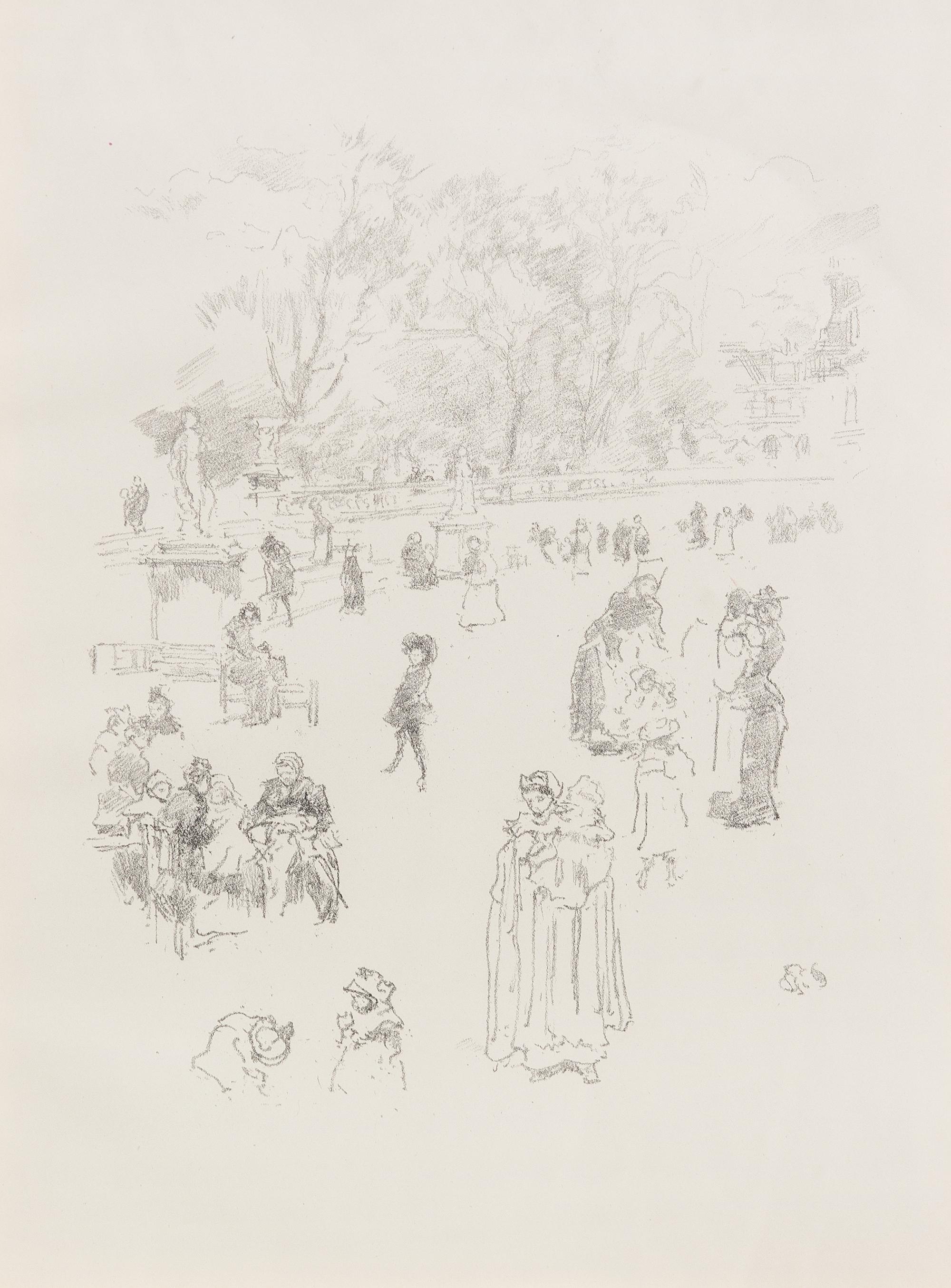 James Abbott McNeill Whistler, (American, 1834-1903), Nursemaids: Les Bonnes du Luxembourg, c. 1894