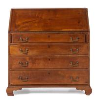 An English Mahogany Fall-Front Desk