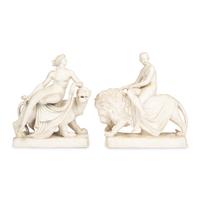 Two Minton Parian Ware Figures