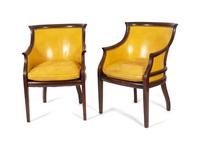 Four Regency Style Mahogany Armchairs — 19TH CENTURY