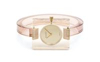 A Gucci Lucite Watch,