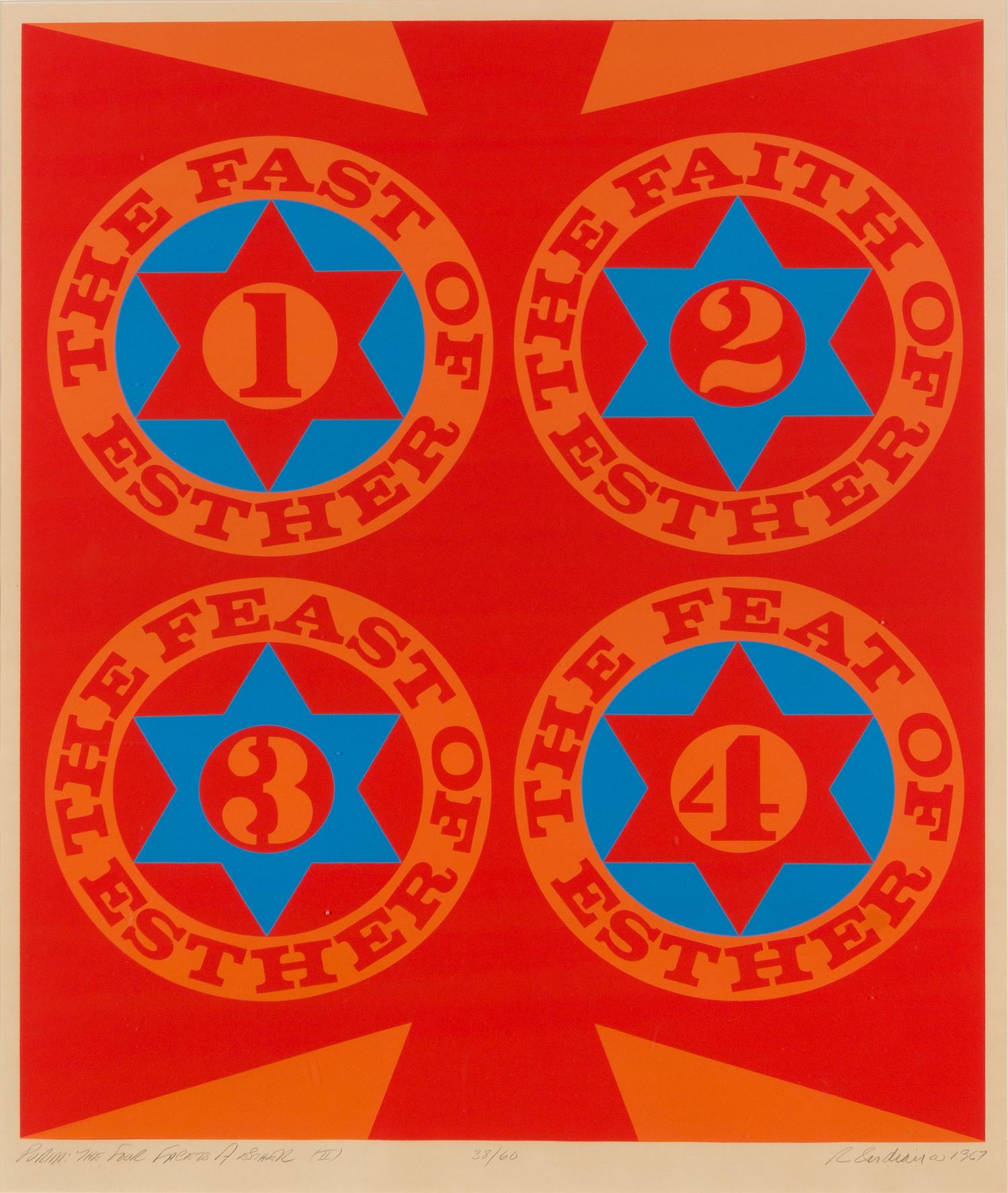 Robert Indiana, (American, b. 1928), Purin: Four Facets of Esther (II), 1967
