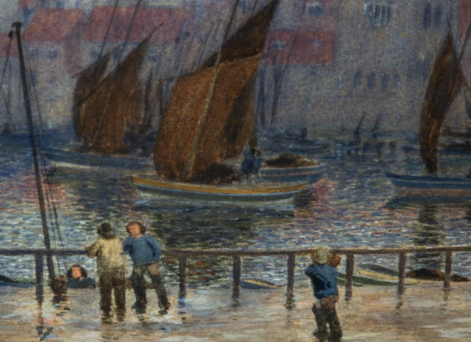 The Harbor, Whitby, Yorkshire , circa 1880s