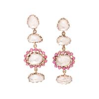 DIAMOND AND RUBY EARRINGS