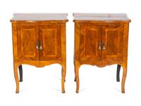 A Pair of Italian Walnut Bedside Cabinets — 19TH CENTURY