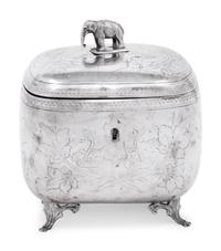 An Austrian Silver Tea Caddy