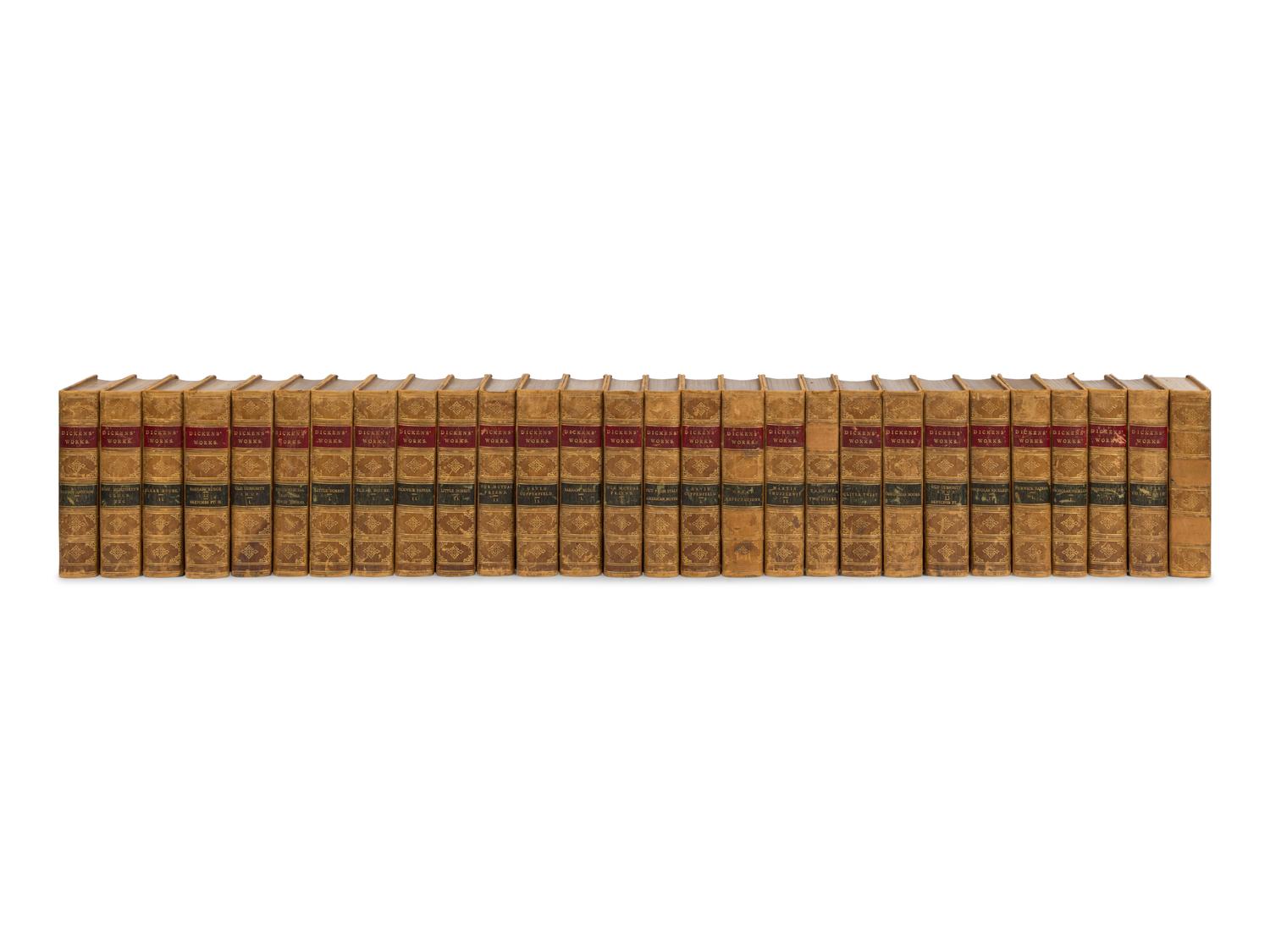 [BINDINGS & SETS]. DICKENS, Charles (1812-1870). Works . New York: Hurd and Houghton, 1871-1872.