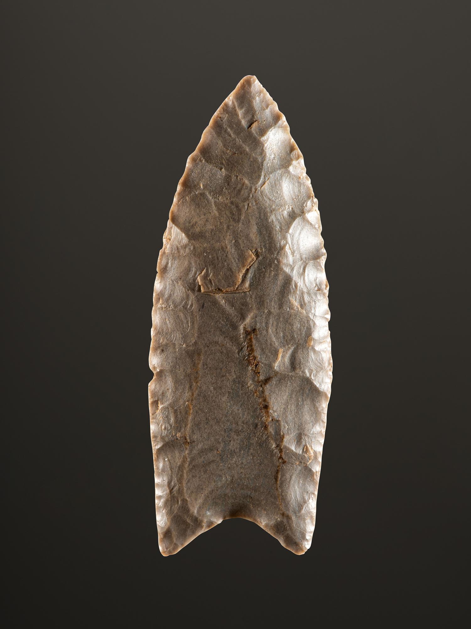 A Hornstone Clovis Point