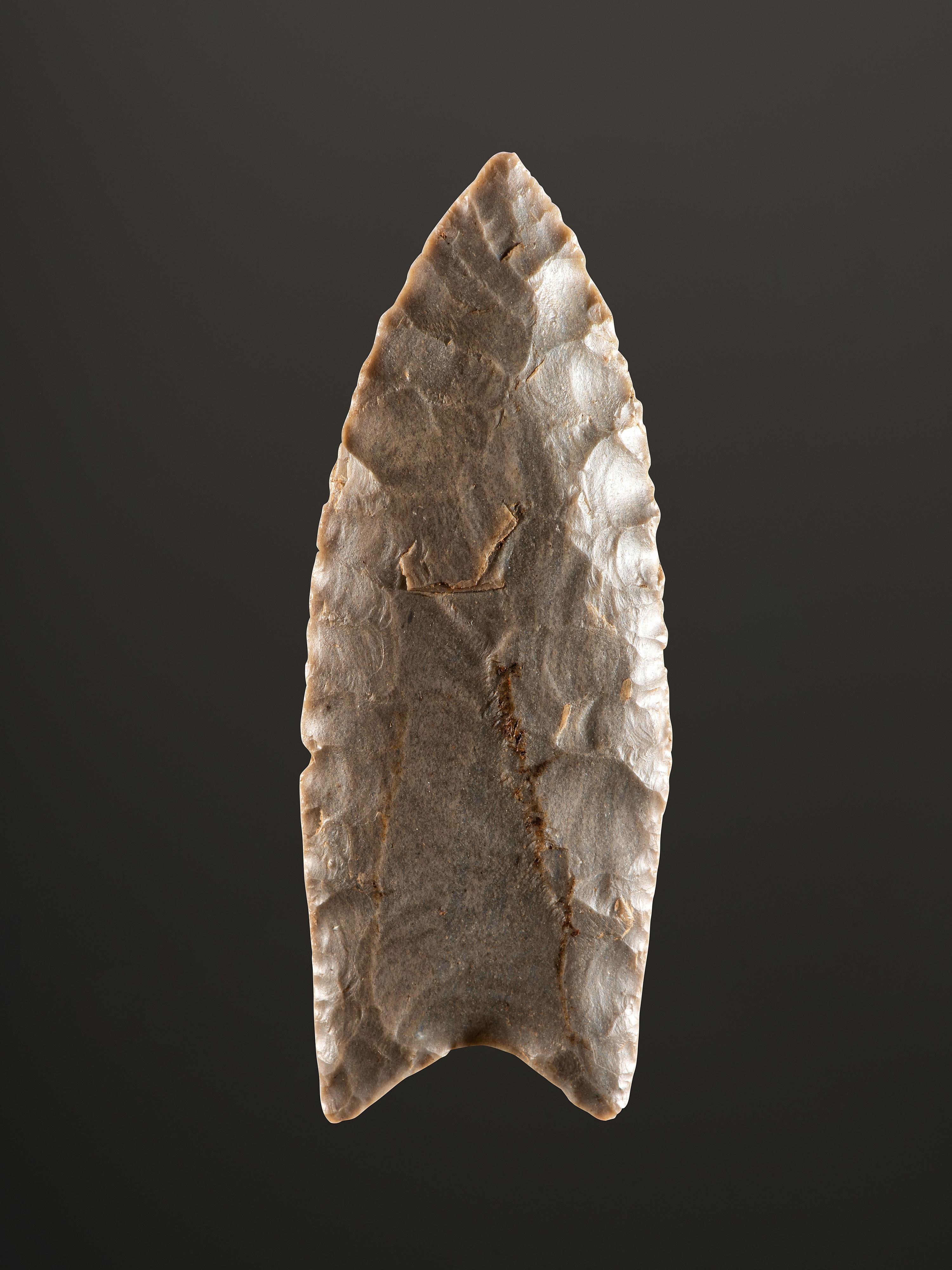 A Hornstone Clovis Point