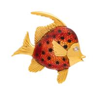 An 18 Karat Yellow Gold, Enamel and Diamond Fish Brooch, Birks,