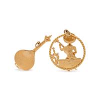 COLLECTION OF YELLOW GOLD MUSICAL CHARMS