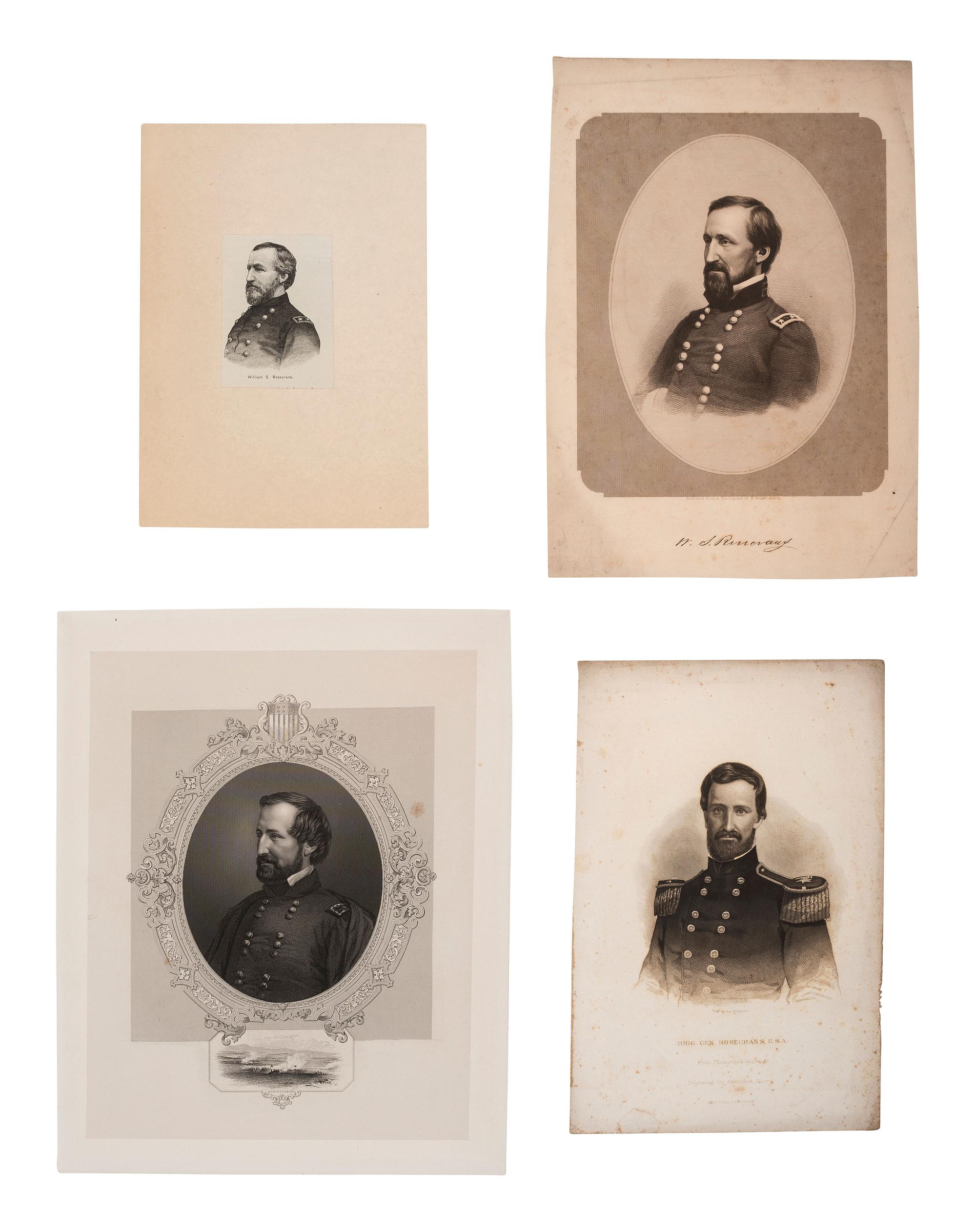 [CIVIL WAR] -- ROSECRANS, General William S. (1819-1898). Letters and documents associated with General William S. Rosecrans and the early months of the Civil War, including 3 ALsS.