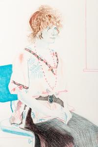 Celia Seated on an Office Chair