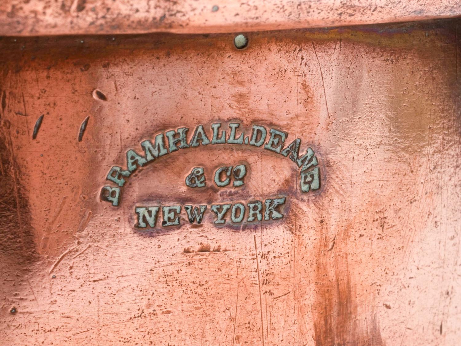 An American Copper Fish Poacher with Cover and Inside Tray