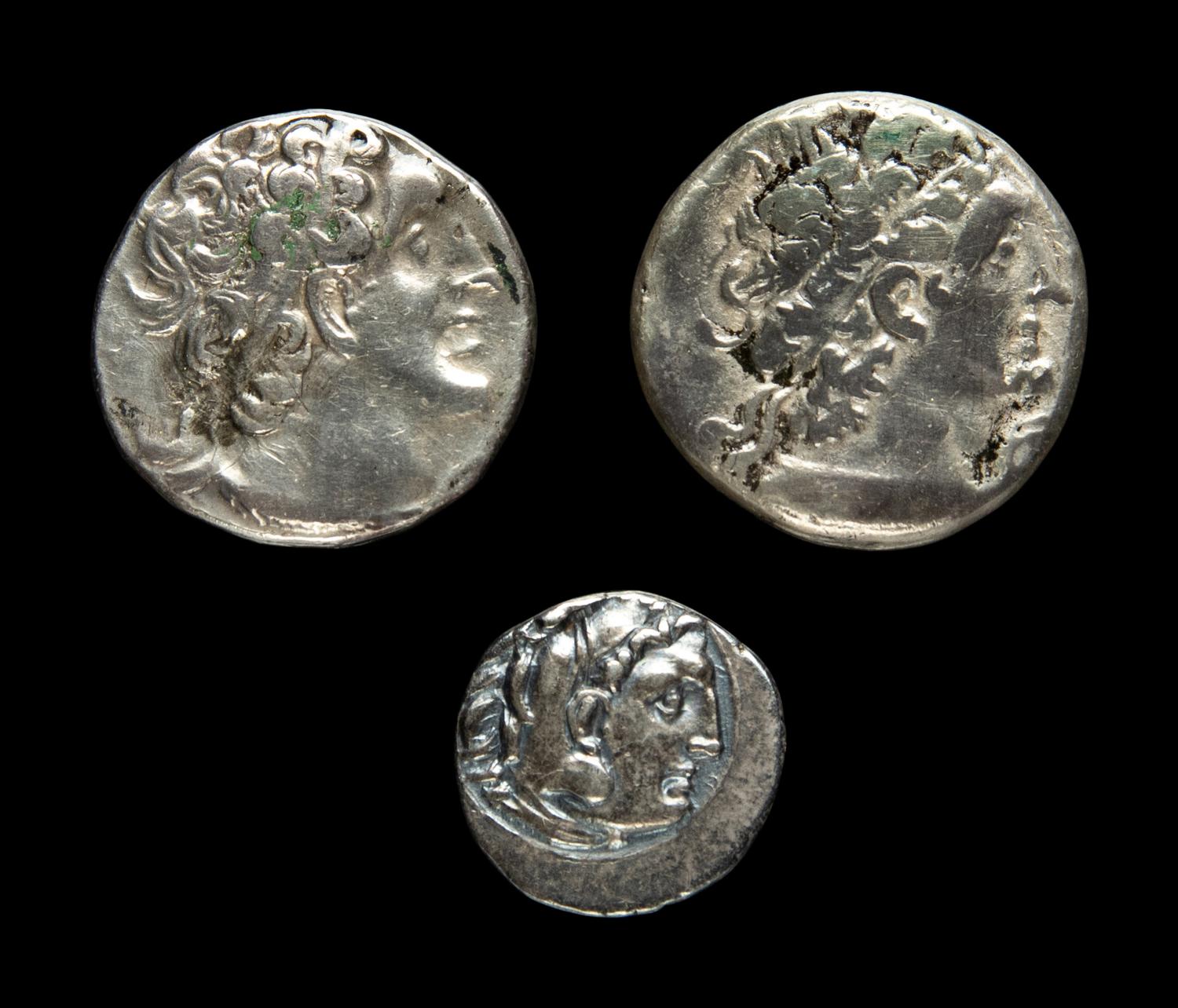 [ANCIENT] Macedonia. Alexander the Great. Three AR Coins. (c. 330 BC)