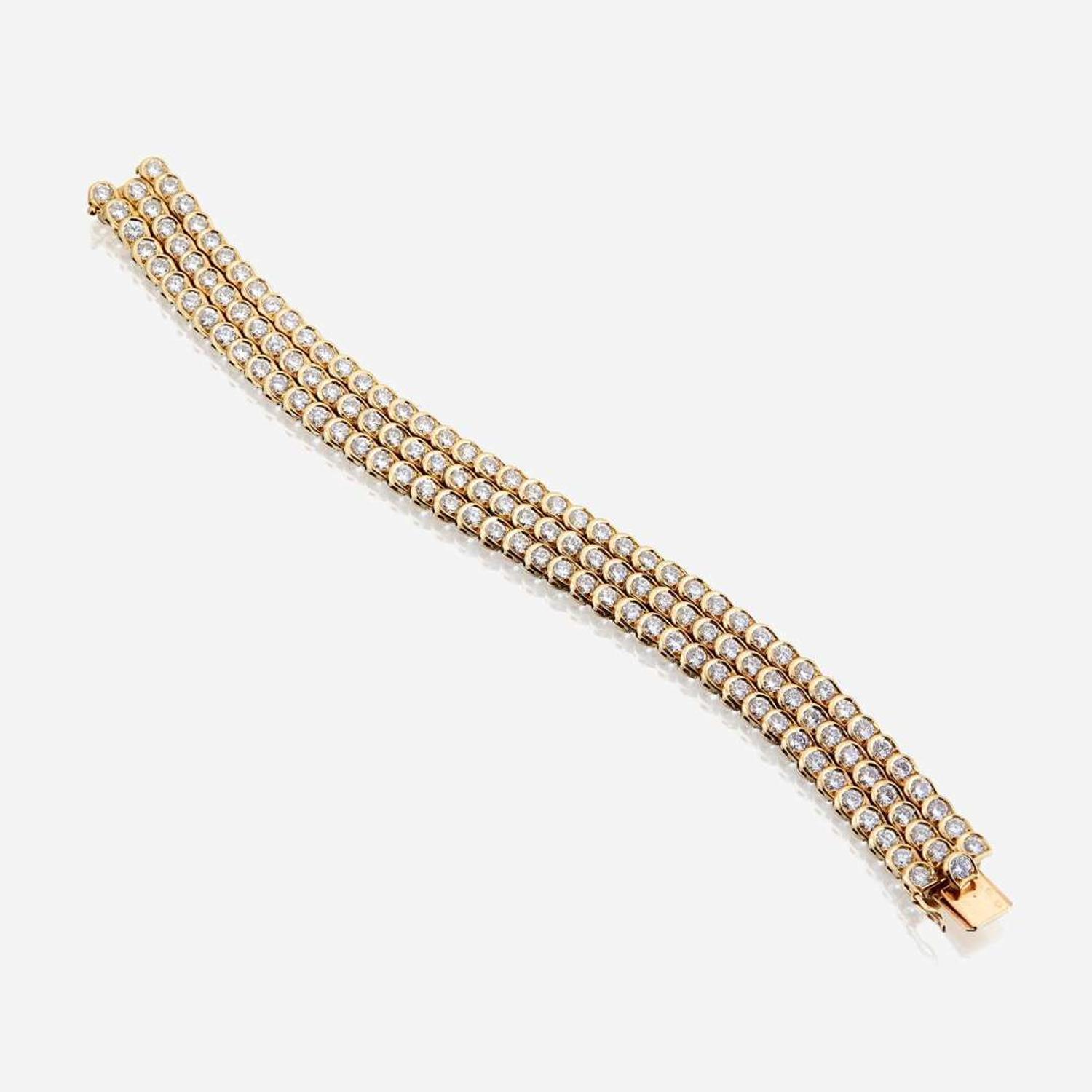 A diamond and eighteen karat gold bracelet, Van Cleef & Arpels France