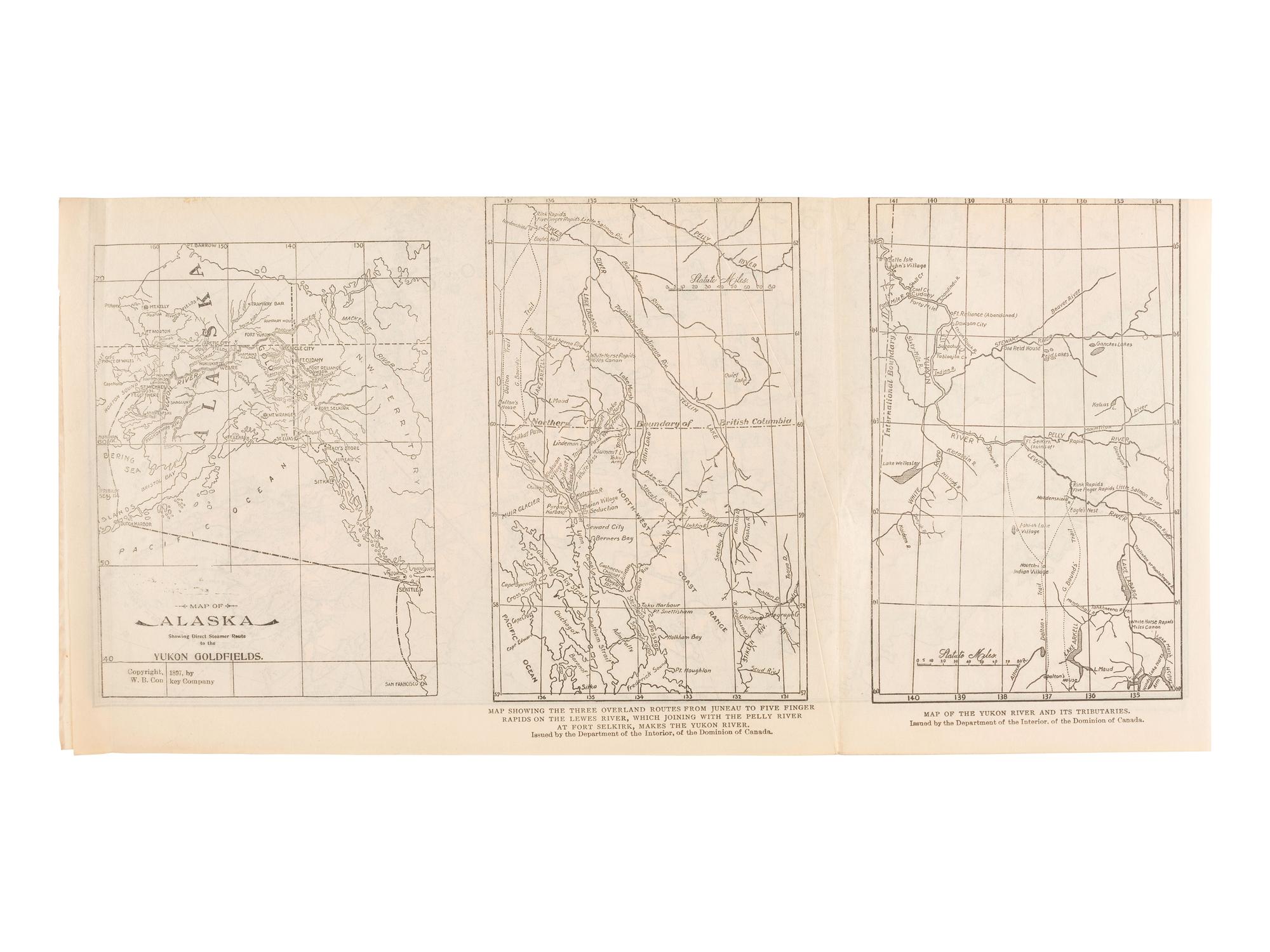 [GOLD RUSH]. En Route to the Klondike: A Series of Photographic Views in 6 Parts . Chicago, 1898.