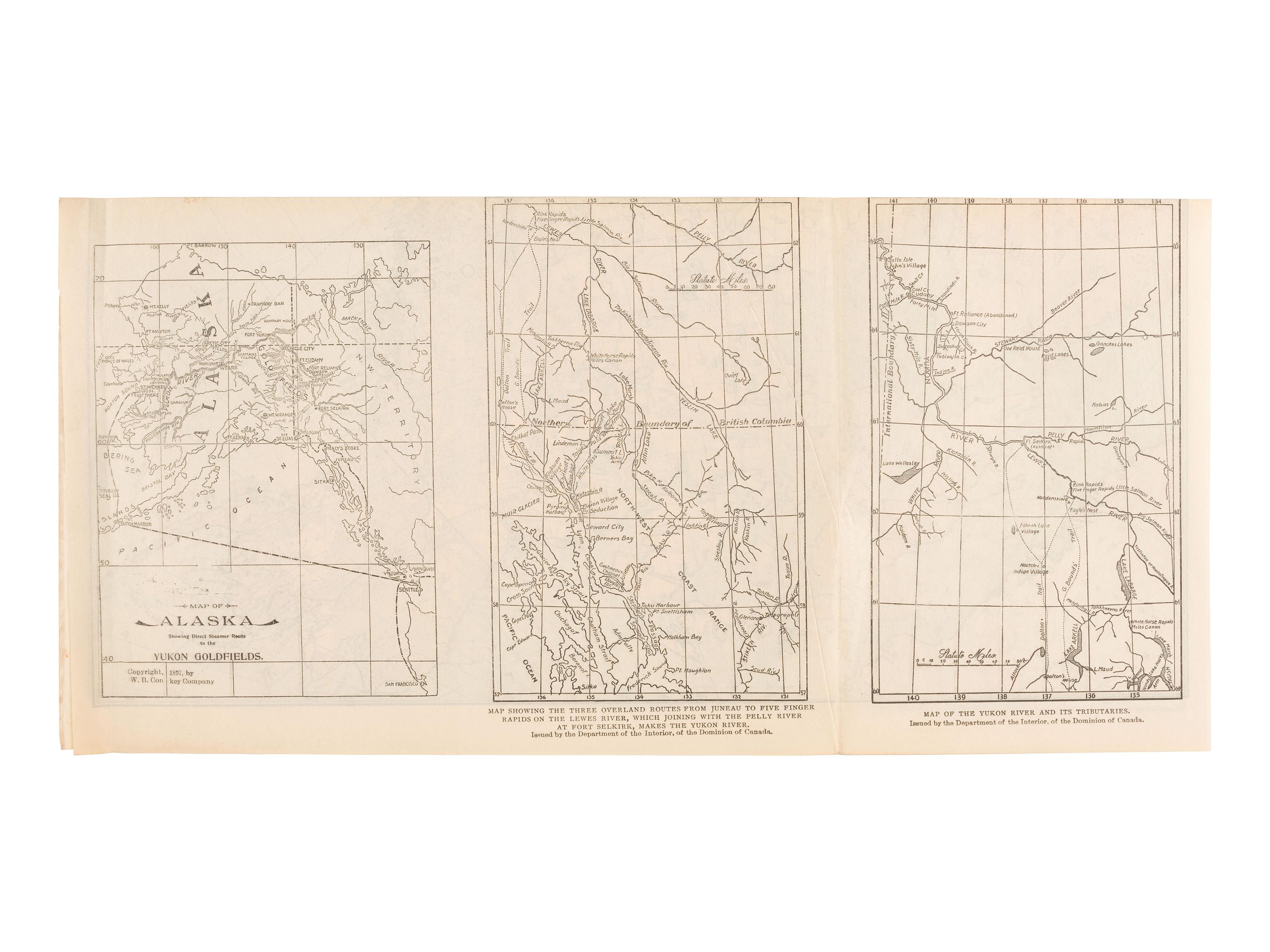 [GOLD RUSH]. En Route to the Klondike: A Series of Photographic Views in 6 Parts . Chicago, 1898.