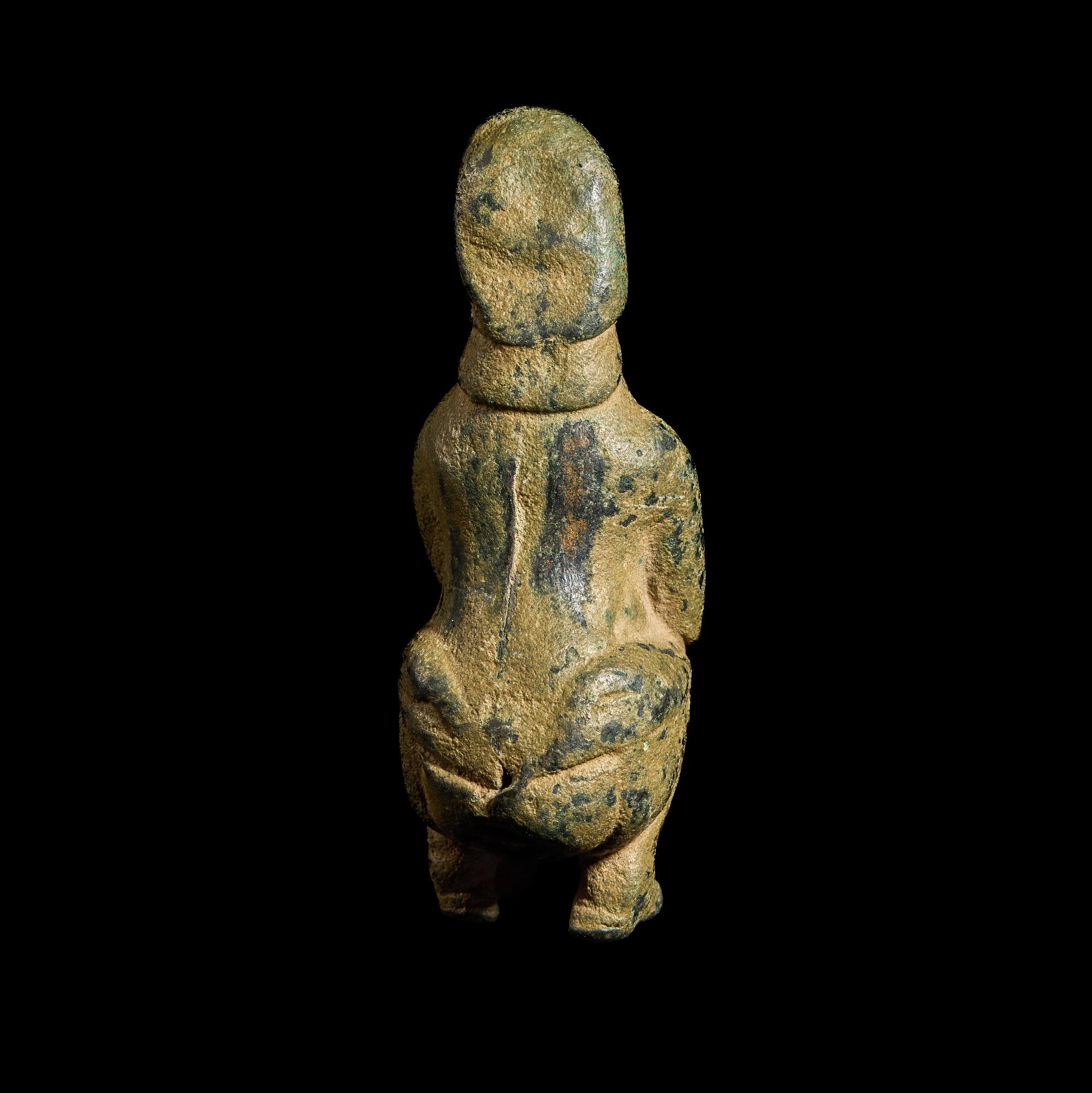 A Parthian Bronze Seated Figure