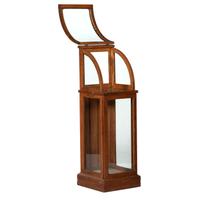 An Oak Frame Cane and Umbrella Display Case