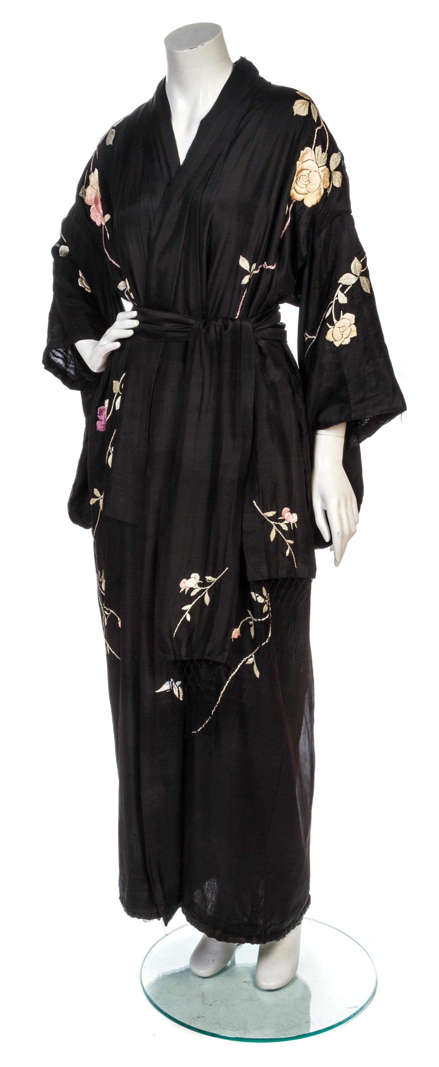 A Black Silk Kimono,