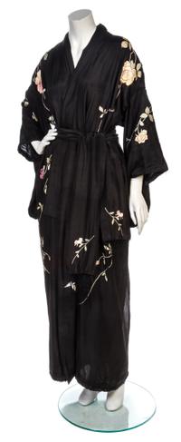 A Black Silk Kimono,