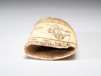 A Scrimshaw Sperm Whale's Tooth