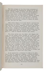 [CAMUS, Albert (1913-1960), his copy]. - WRIGHT, Richard (1908-1960). - WEBB, Constance (1939-1948). A Hitherto Unpublished Manuscript. N.p.: Strictly private circulation [Constance Webb], n.d. [ca 1946].