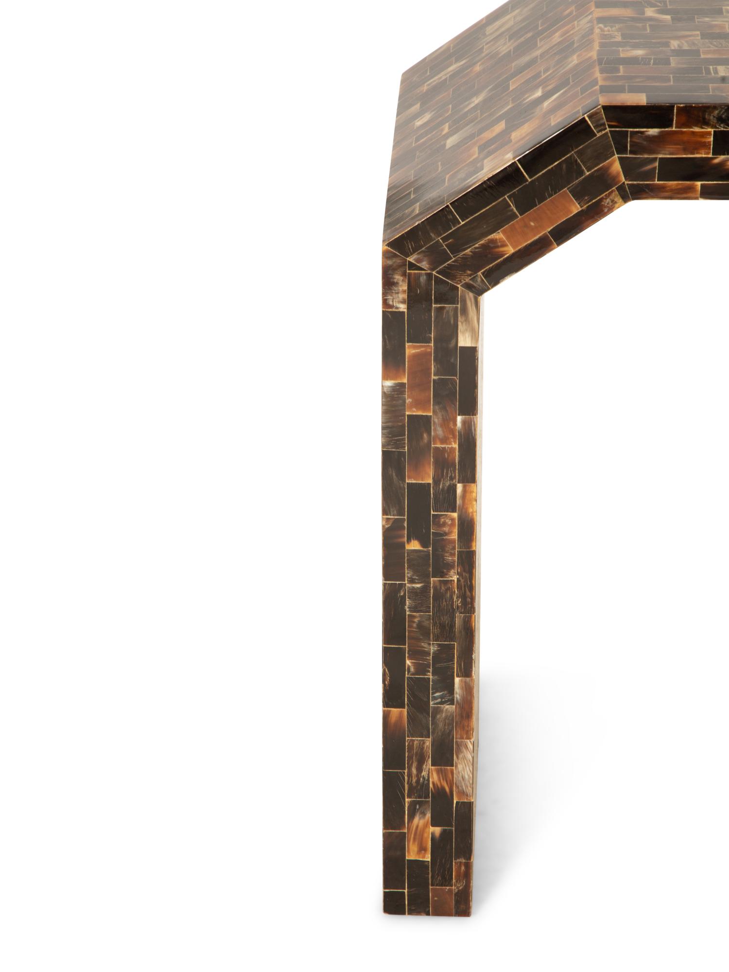 A Tesselated Horn Veneered Console Table