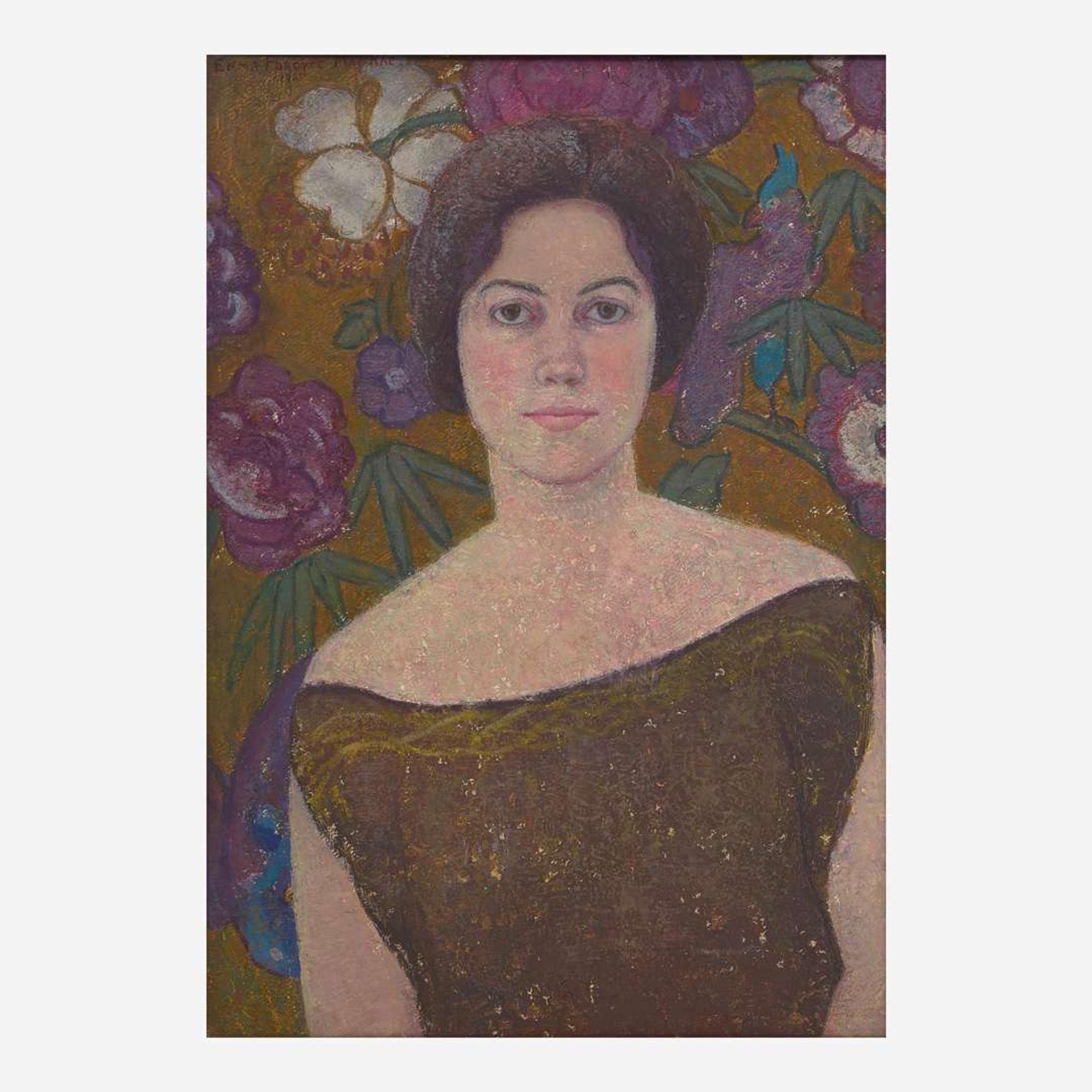 Emma Fordyce MacRae (American, 1887–1974) Self-Portrait in Brown