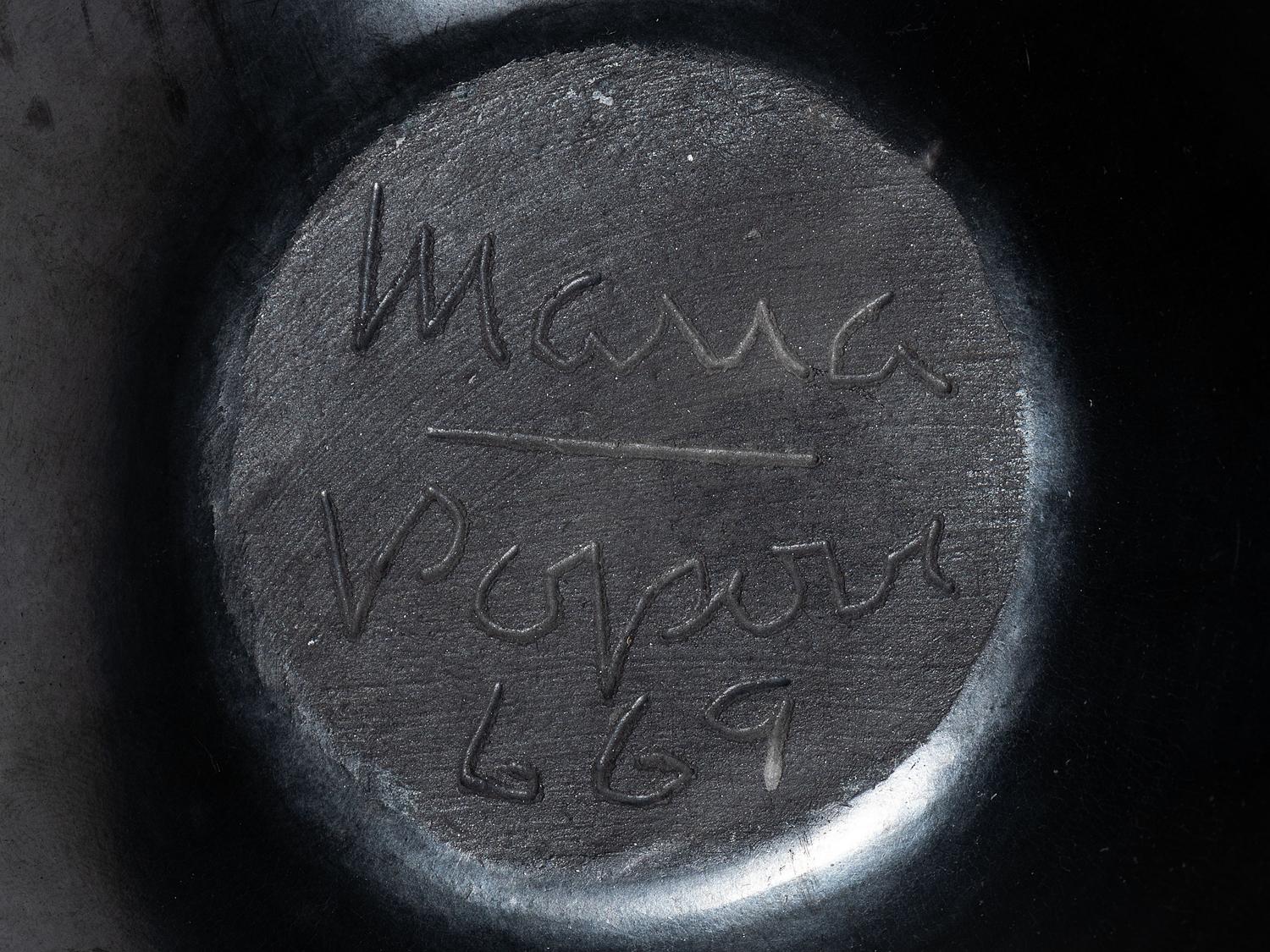Pottery Jar with High Gunmetal Finish June 1969