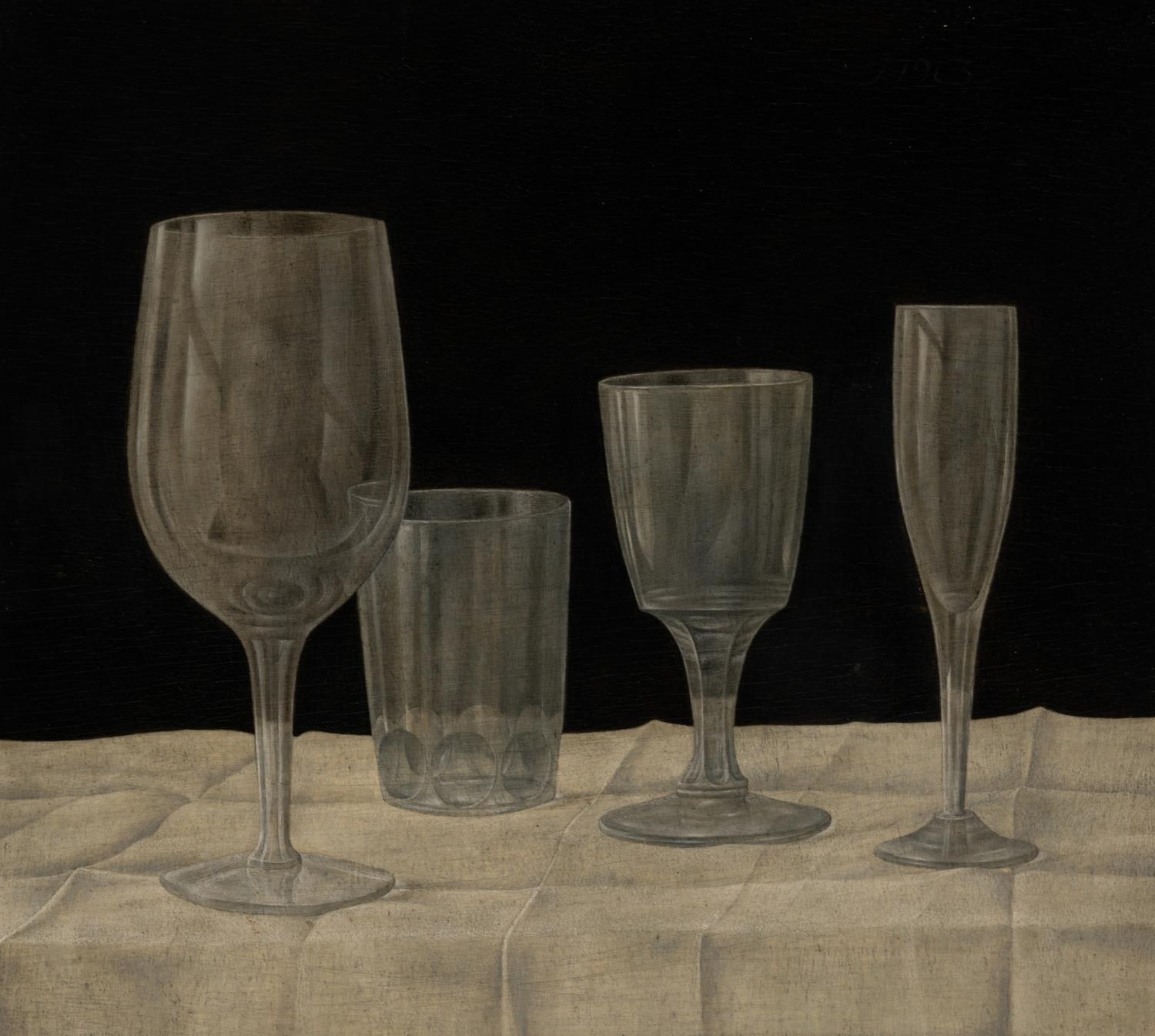 Still Life with Glassware , 1963