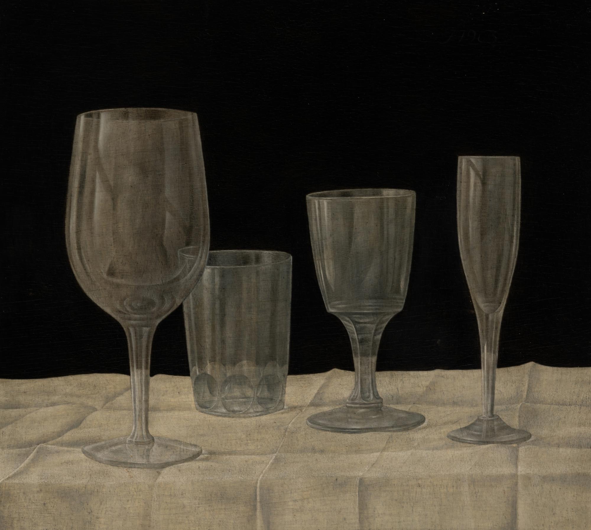 Still Life with Glassware , 1963