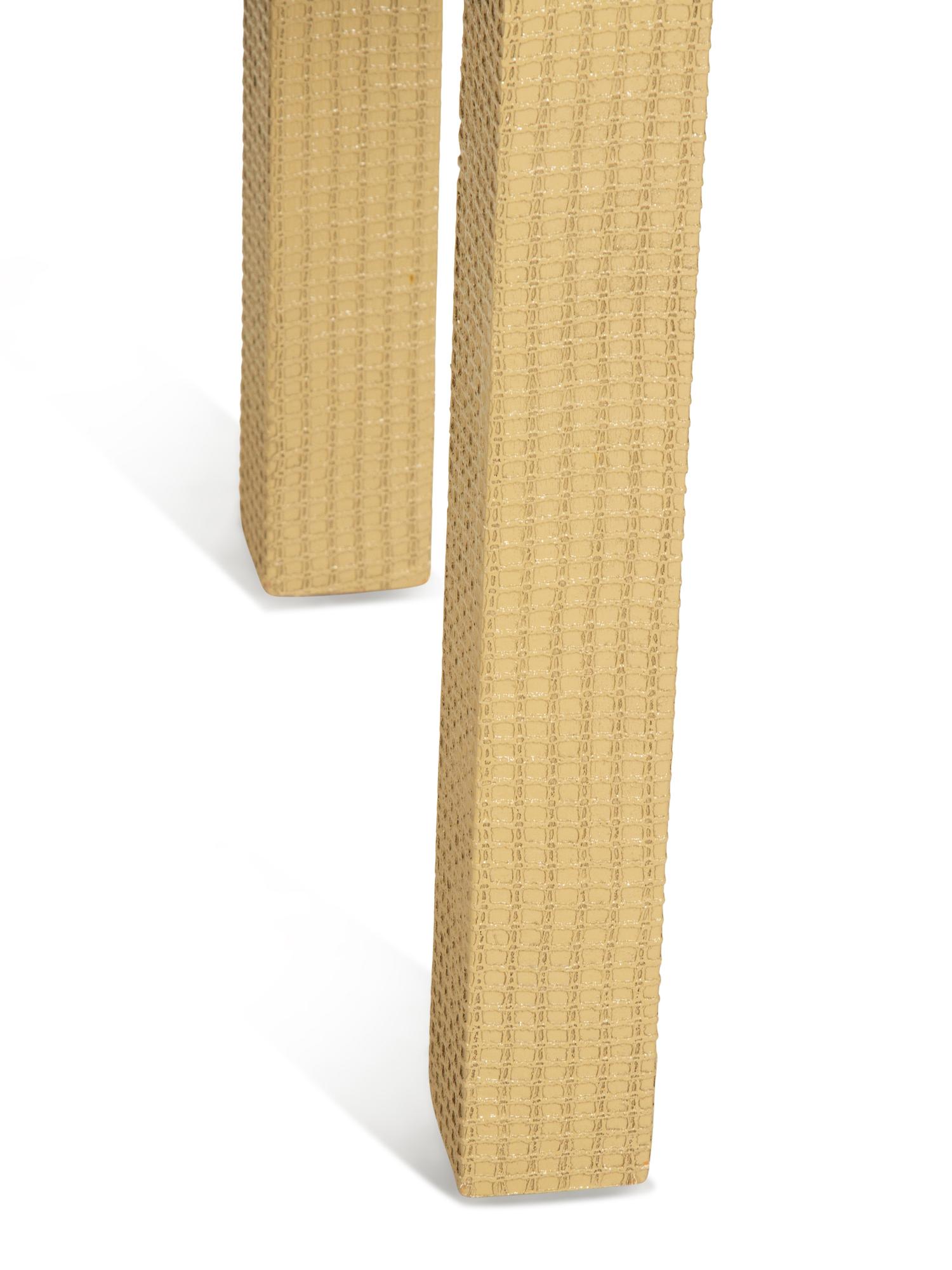 Two Similar Textured Wrap Side Tables in the Manner of Karl Springer