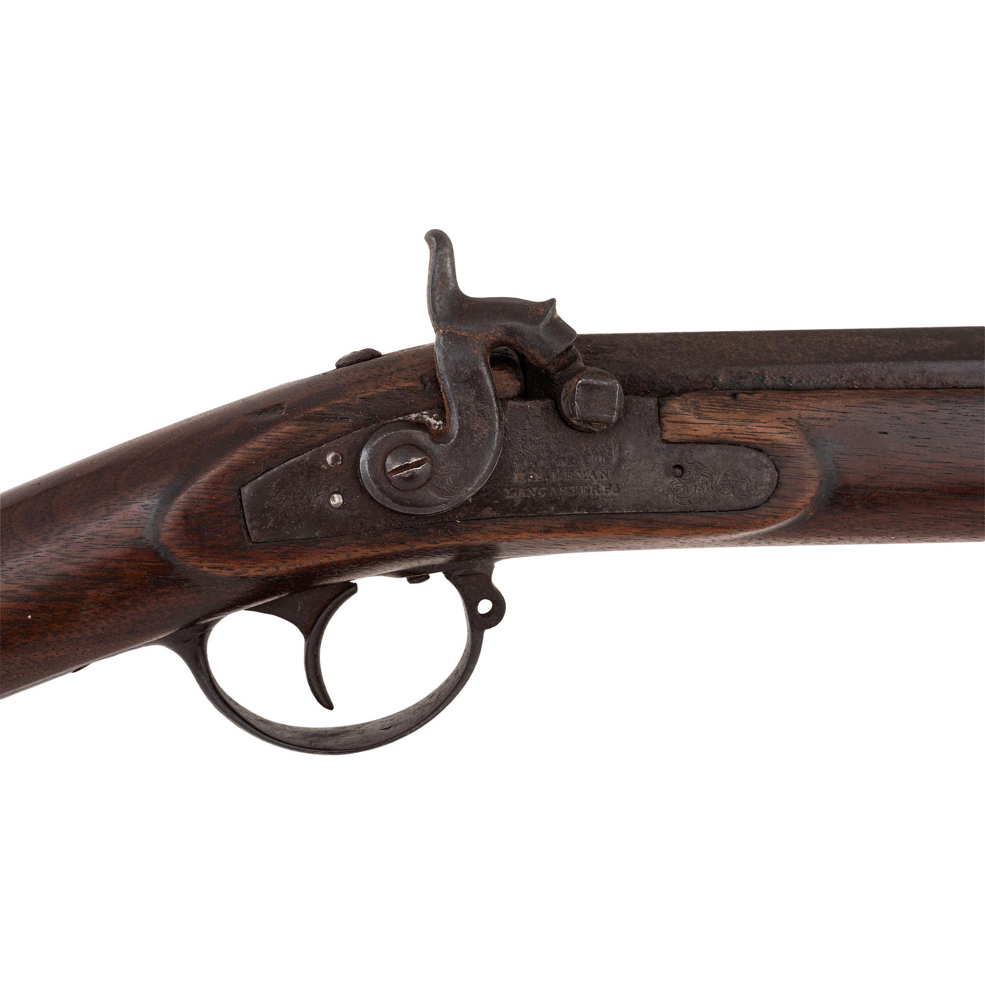 Large Bore Fullstock Percussion Plains Rifle by Leman