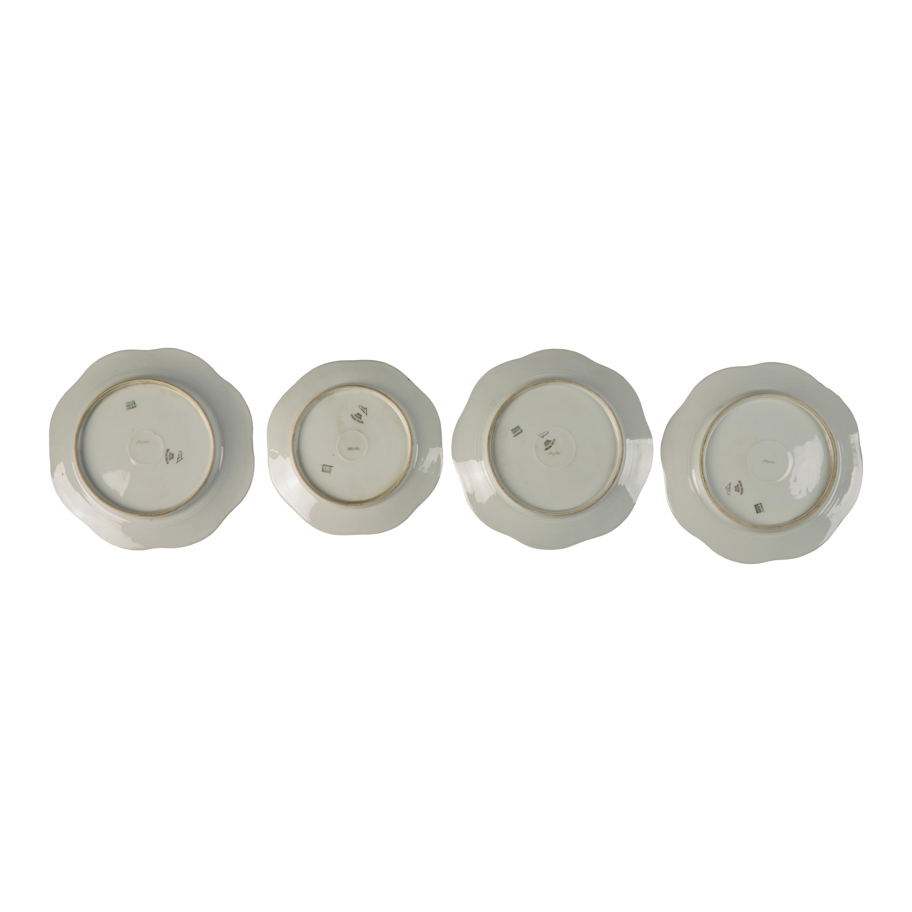 Four Vienna Style Porcelain Cabinet Plates