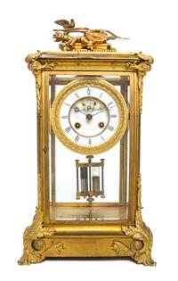 A German Gilt Bronze Regulator Clock Height 18 1/4 inches. — CONRAD FELSING, BERLIN, 19TH/20TH CENTURY
