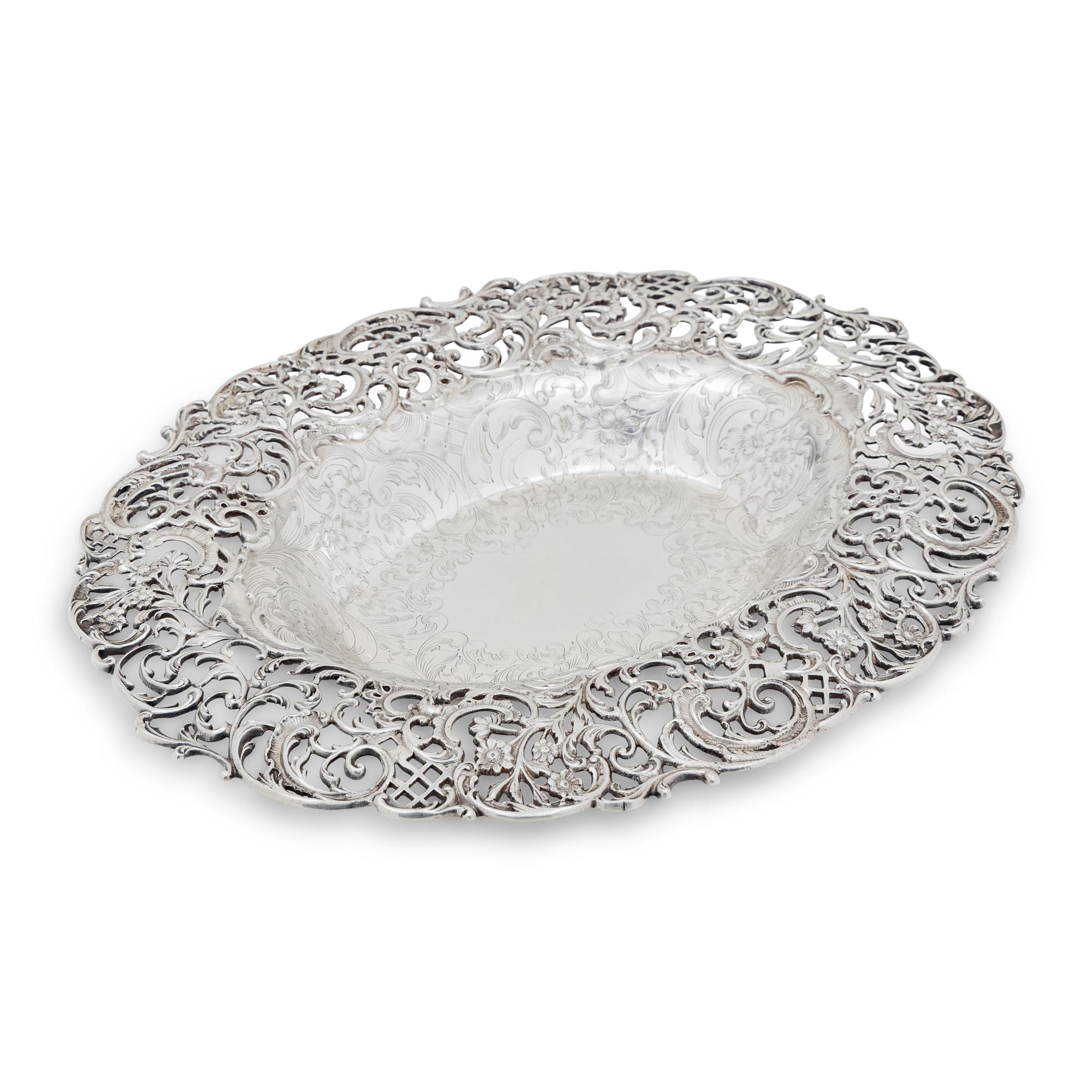 An American Silver Pierced Center Bowl