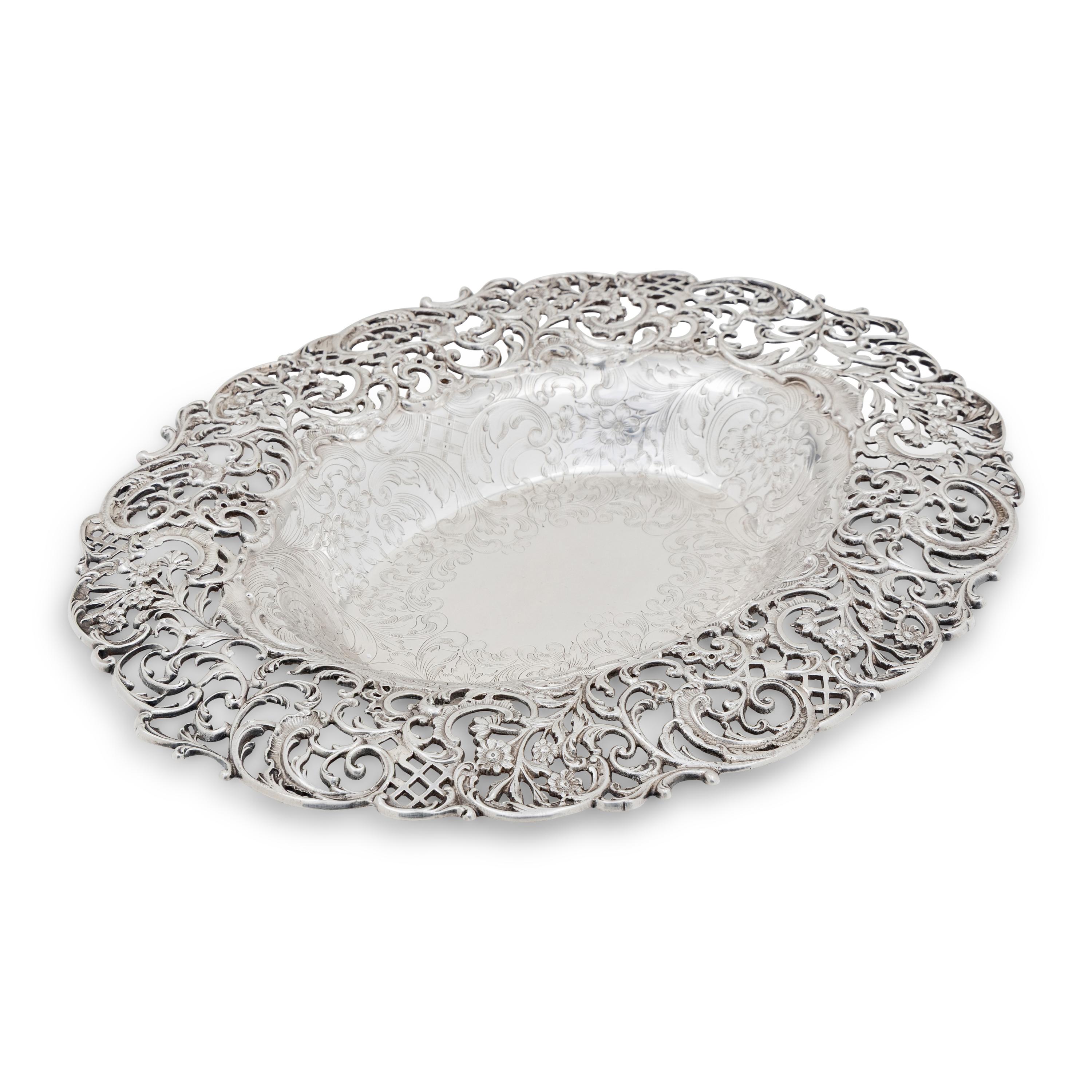 An American Silver Pierced Center Bowl