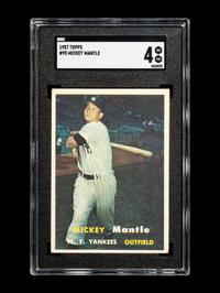A 1957 Topps Mickey Mantle Baseball Card No. 95 (SGC 4 VG/EX)