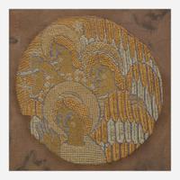 Robert Heitmann (American, b. 1922) Needlepoint Roundel for Tiffany & Co., USA, circa 1970