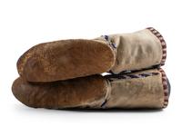 Apache Beaded Hide Boot Moccasins