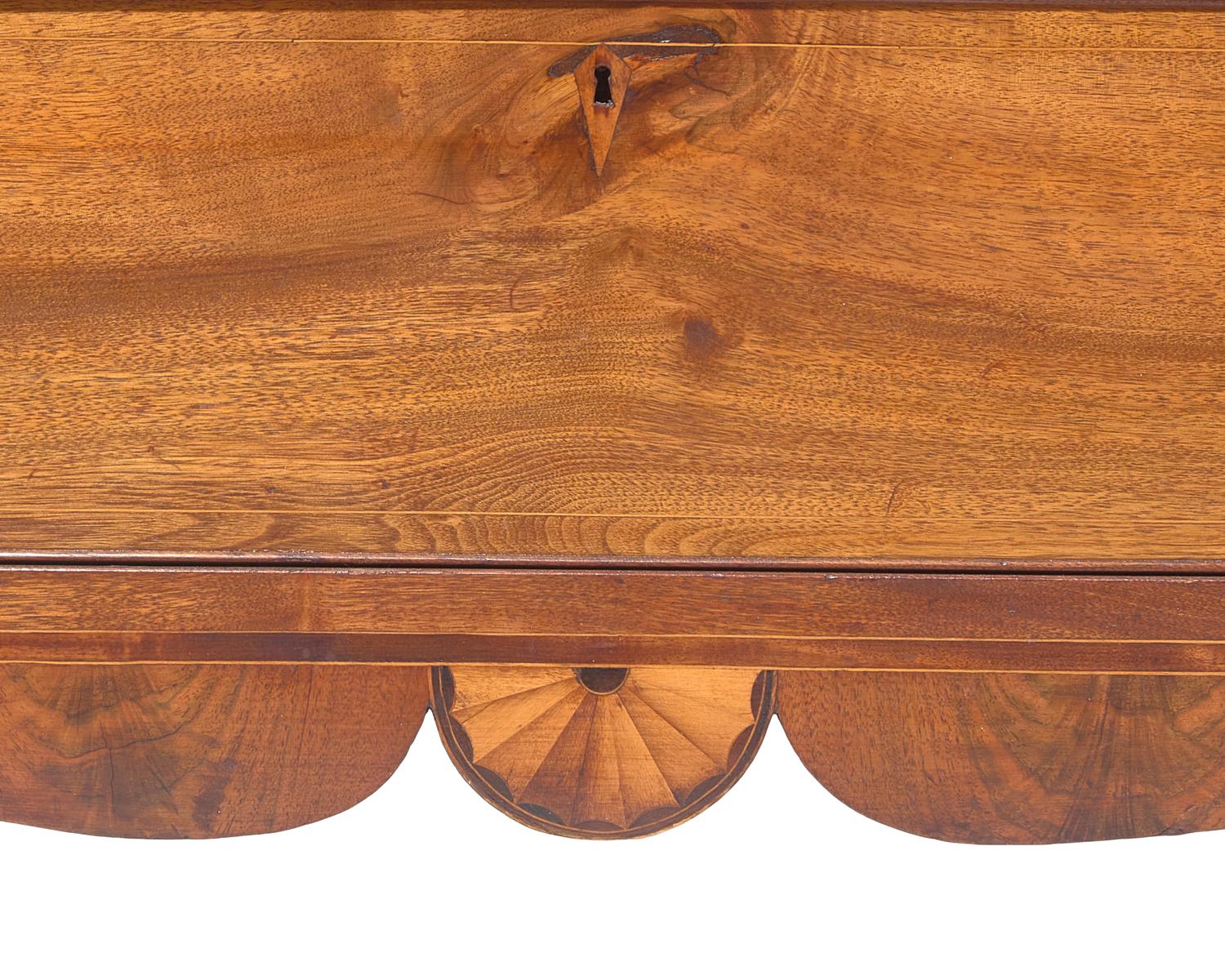 A Federal Inlaid Walnut Chest of Drawers, Circa 1800