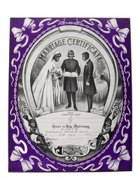 [CIVIL RIGHTS]. Marriage Certificate . Chicago: P.P. and F. Co., 1910.