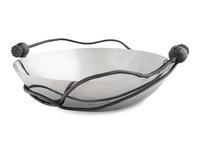 A Michael Aram Stainless Steel and Patinated Bronze Bowl