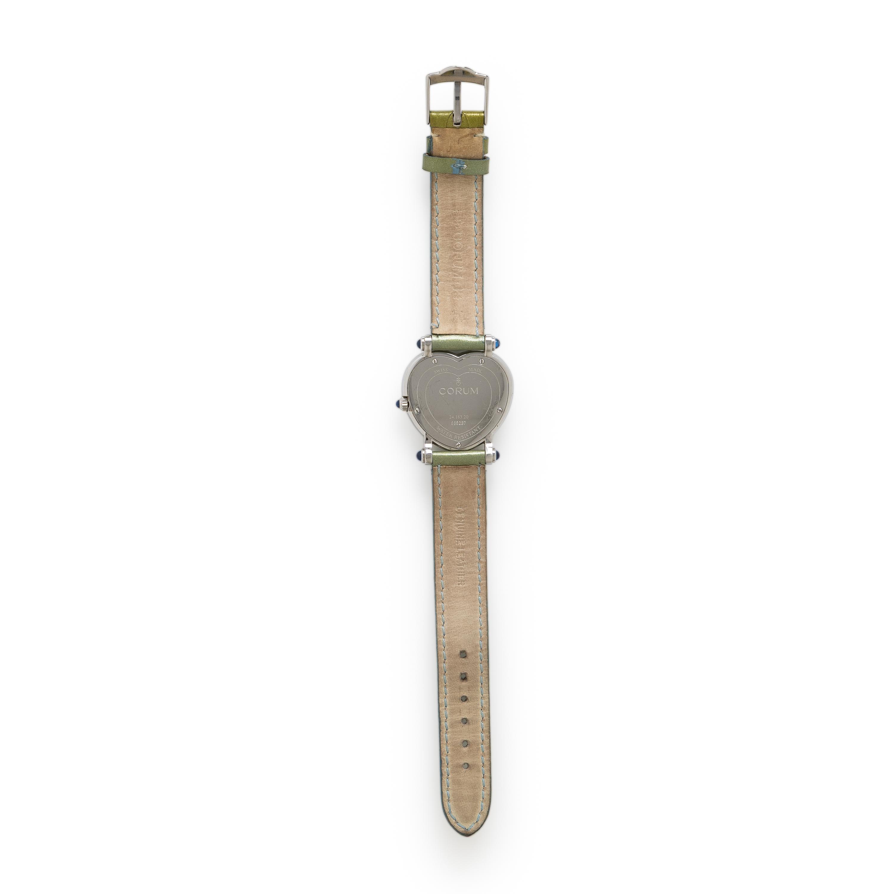 Corum, Ref. 24.183.20, Stainless Steel and Diamond 'Heart Beat' Watch