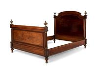 An Empire Style Gilt Bronze Mounted Mahogany Bed