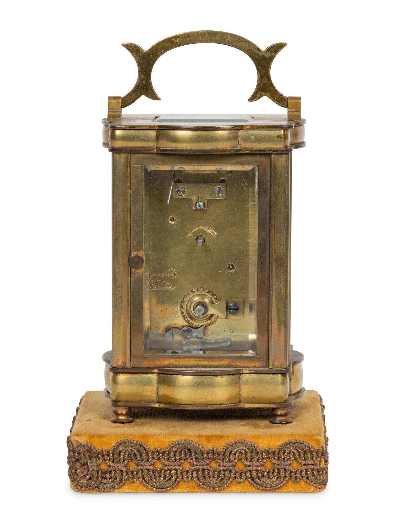 A French Brass Carriage Clock