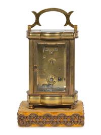 A French Brass Carriage Clock